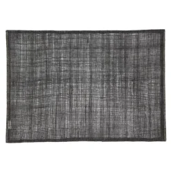Dixie Mantel individual de lino , Negro Best