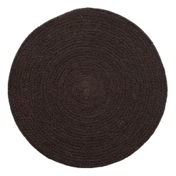 Dixie Mantel individual Ella Ø38 cm, negro- Marrón Clearance
