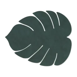 LIND DNA Mantel individual Monstera Leaf Nupo L, oscuro Verde