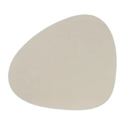 LIND DNA Manteles Individuales<Mantel individual Nupo curve L, Oyster white Gris