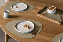 LIND DNA Manteles Individuales<Mantel individual Nupo curve L, Herbal dust Beige