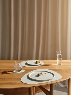 LIND DNA Manteles Individuales<Mantel individual Nupo curve L, Linen Gris