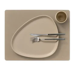 LIND DNA Mantel individual Nupo square L, Clay brown Beige Clearance