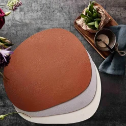 Aida Manteles Individuales<Mantel individual Raw cuero, Dusty rose buffalo Gris