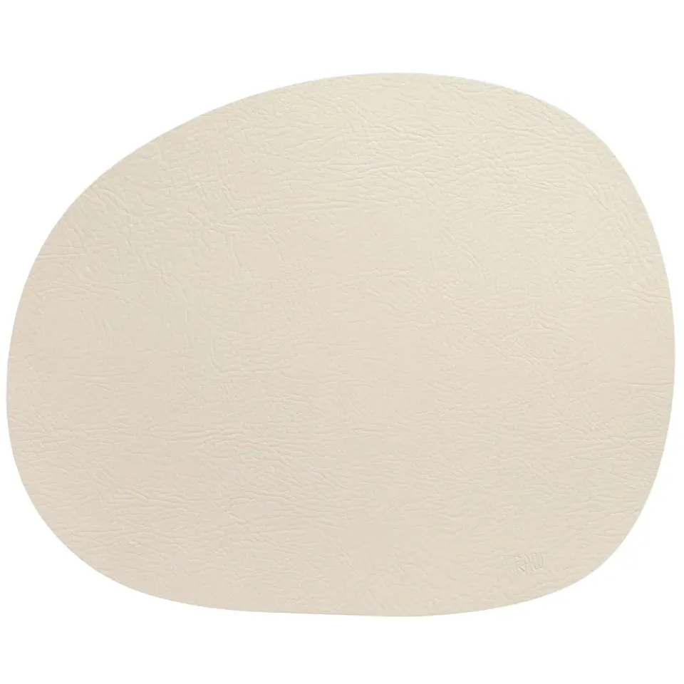 Aida Mantel individual Raw cuero, Warm nude buffalo Beige Hot