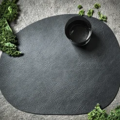 Aida Manteles Individuales<Mantel individual Raw cuero, Black buffalo Negro