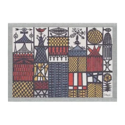Ekelund Linneväveri Manteles Individuales<Mantel individual Stadsdel 35x48 cm, Multi