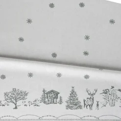 Wik & Walsøe Mantel Julemorgen, Blanco-verde, 140x340 cm BlancoVerde Best