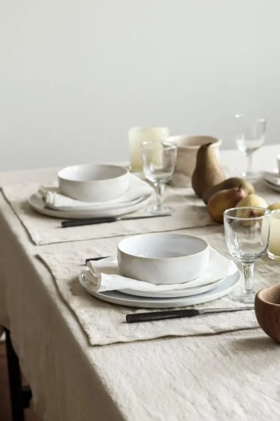 Tell Me More Manteles|Manteles<Mantel Marion lino 145x330 cm, Wheat Beige