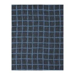 Fine Little Day Mantel Rutig jacquard 147x147 cm, Blue-black AzulNegro
