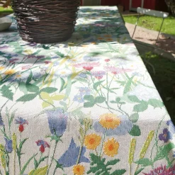Ekelund Linneväveri Mantel Sommartid, 145x300 cm Multi