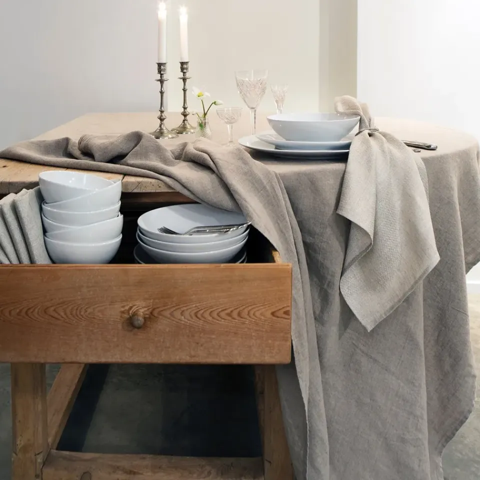 Himla Mantel Sunshine natural (beige), 145 x 330 cm BeigeMarrón Hot