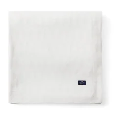 Lexington Mantel White jacquard cotton 150x250 cm, Blanco Clearance