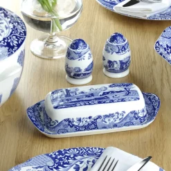 Spode Mantequilleras<Mantequillera Blue Italian, 20x10 cm Azul