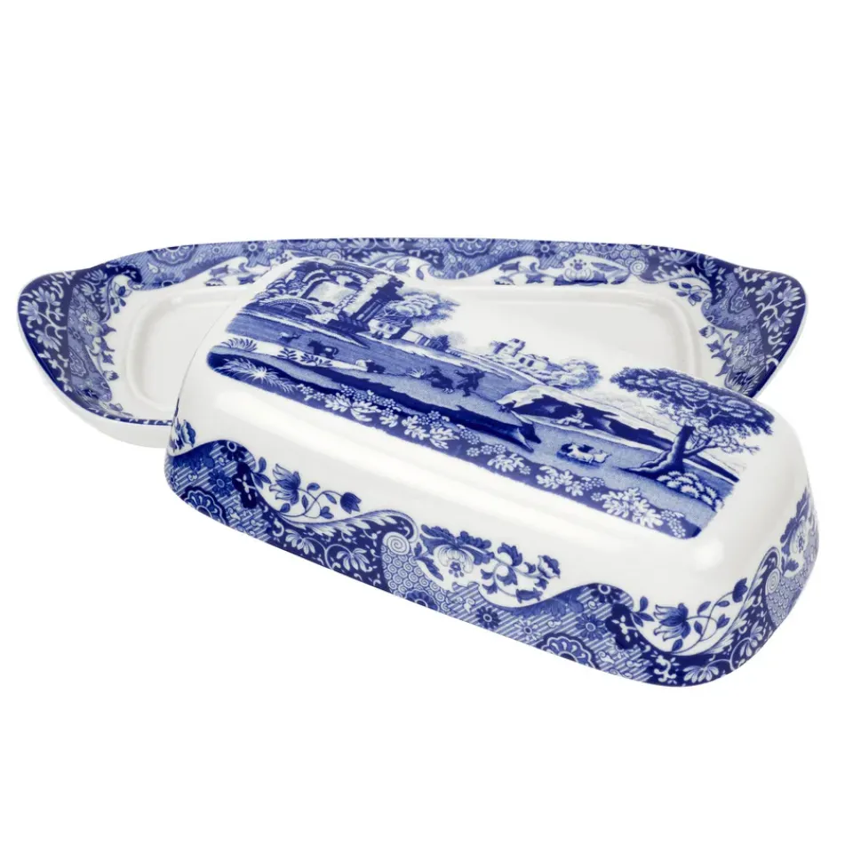 Spode Mantequilleras<Mantequillera Blue Italian, 20x10 cm Azul