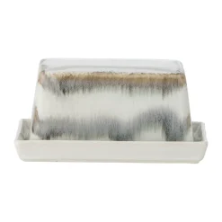 Bloomingville Mantequillera Paula 11,5x17,5 cm, Grey Gris Discount