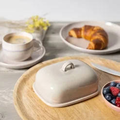 Villeroy & Boch Mantequilleras<Mantequillera Perlemor Home 15,5x12,5 cm, Beige