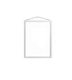 MOEBE Marcos<Marco A4 22,6x31,3 cm, Brushed aluminium Plateado