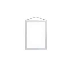 MOEBE Marcos<Marco A5 16,5x22,7 cm, Brushed aluminium Plateado