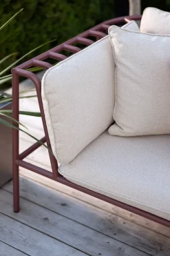 Brafab Sofás De Exterior|Sofás De Jardín Y Bancos De Jardín<Módulo de sofá Collier, Zin red-teddy beige, esquina Rojo