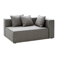Brafab Sofás De Terraza<Módulo de sofá Muki, Smokey grey, terminación izquierda Gris