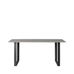Muuto Mesas De Comedor<Mesa 70/70 170x85 cm, Black linoleum-Plywood-Black Negro