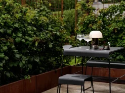 Zone Denmark Mesa A-café table outdoor, Black Negro Clearance