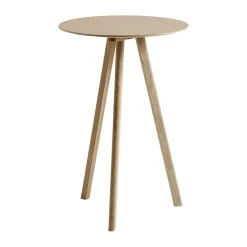HAY Mesa Alta<Mesa alta CPH20 2.0, Ø70 cm, Roble lacado-roble chapado Blanco