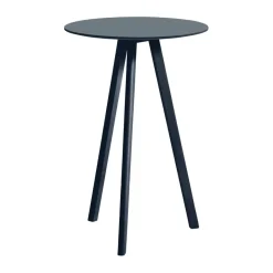 HAY Mesa alta CPH20 2.0, Ø70 cm, Smokey blue linoleum-Deep blue Azul Hot