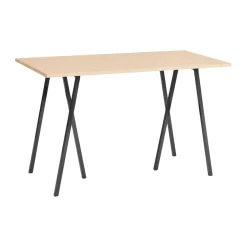 HAY Mesa alta Loop Stand incl. support 77,5x160 cm, Black-clear lacq. oak NegroMarrón Clearance