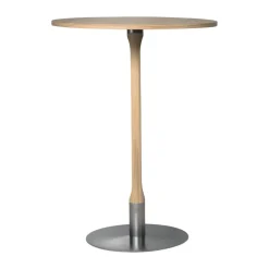 Mavis Mesa Alta<Mesa alta Rod Ø70 cm, Roble mate con acabado blanquecino Beige