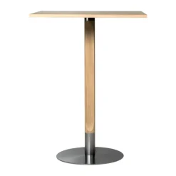 Mavis Mesa Alta<Mesa alta Rod 70x70 cm, Roble mate con acabado blanquecino Beige