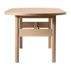 Gärsnäs Mesas De Comedor<Mesa Ateljé, Roble-natural-pomo en roble Beige