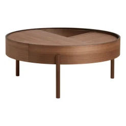 Woud Mesas De Centro<Mesa auxiliar Arc Ø89 cm, Nogal Marrón