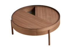 Woud Mesas De Centro<Mesa auxiliar Arc Ø89 cm, Nogal Marrón