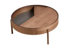 Woud Mesas De Centro<Mesa auxiliar Arc Ø89 cm, Nogal Marrón