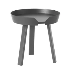 Muuto Mesa auxiliar Around, pequeña, antracita Gris Hot