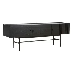 Woud Mesas Para Tv Y Media|Mesas Para Tv Y Media<Mesa auxiliar Array baja, 150 cm, Roble pintado Negro