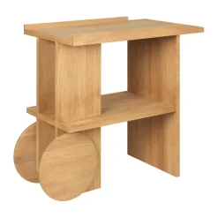 Kristina Dam Studio Cómodas Y Aparadores|Cómodas Y Aparadores<Mesa auxiliar Axis 42x80 cm, Roble lacado en tono cálido Beige