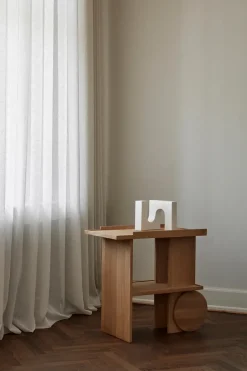 Kristina Dam Studio Cómodas Y Aparadores|Cómodas Y Aparadores<Mesa auxiliar Axis 42x80 cm, Roble lacado en tono cálido Beige