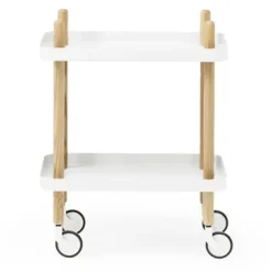 Normann Copenhagen Carritos Auxiliares<Mesa auxiliar Block, Blanco