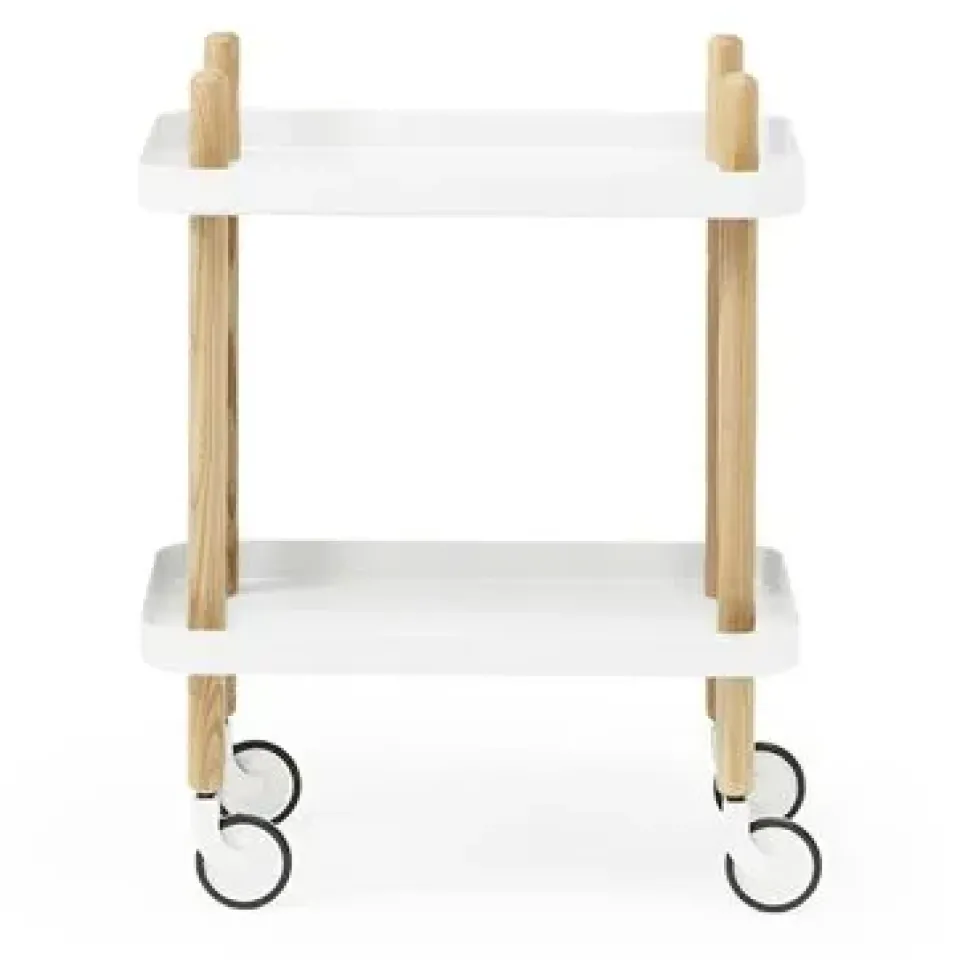 Normann Copenhagen Carritos Auxiliares<Mesa auxiliar Block, Blanco