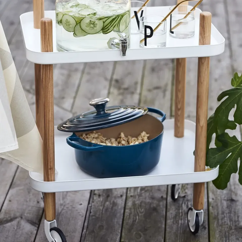 Normann Copenhagen Carritos Auxiliares<Mesa auxiliar Block, Blanco