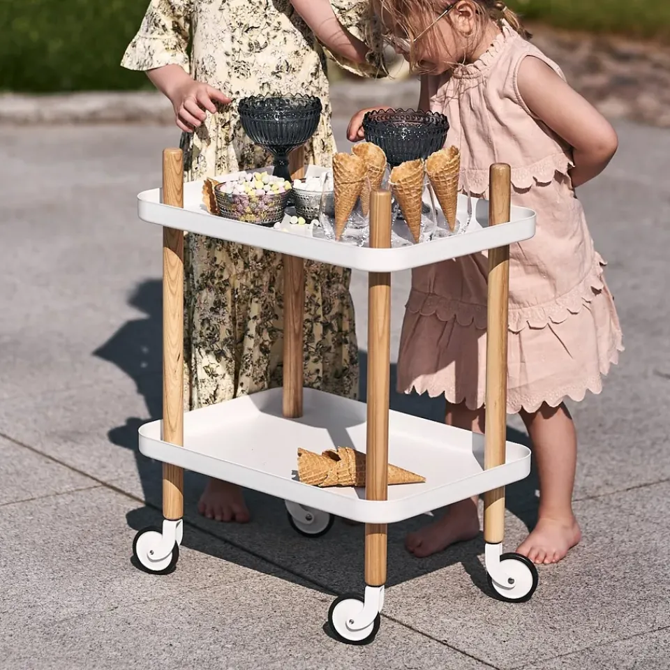 Normann Copenhagen Carritos Auxiliares<Mesa auxiliar Block, Blanco