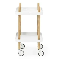 Normann Copenhagen Carritos Auxiliares<Mesa auxiliar Block, Blanco