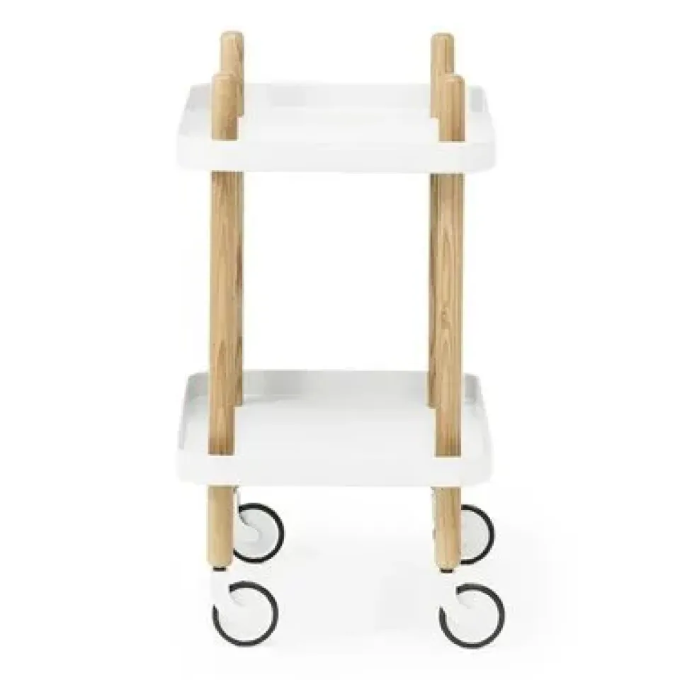 Normann Copenhagen Carritos Auxiliares<Mesa auxiliar Block, Blanco