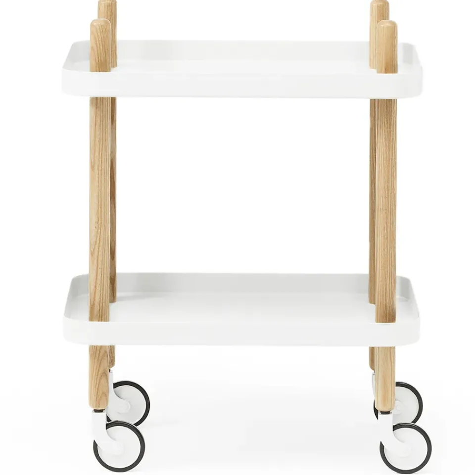 Normann Copenhagen Carritos Auxiliares<Mesa auxiliar Block, Blanco