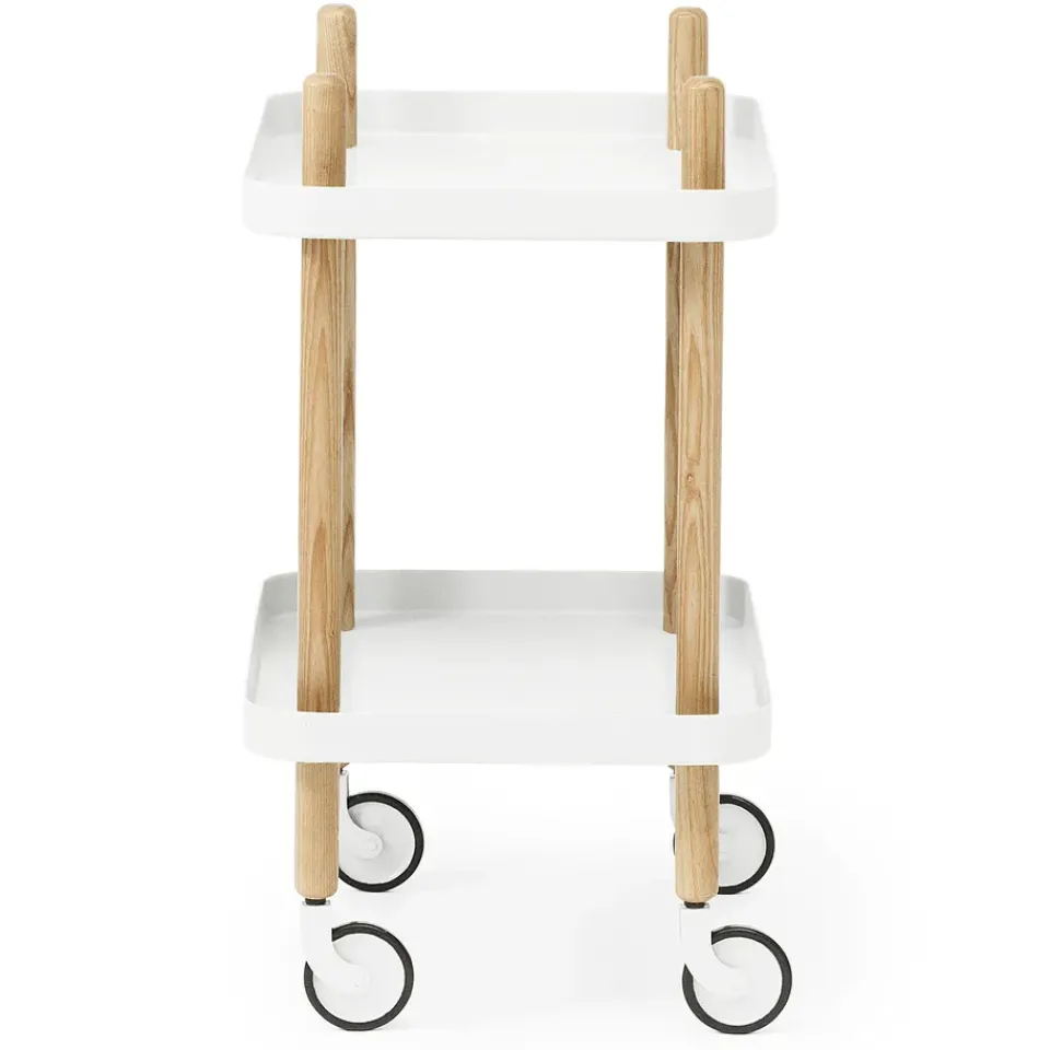 Normann Copenhagen Carritos Auxiliares<Mesa auxiliar Block, Blanco
