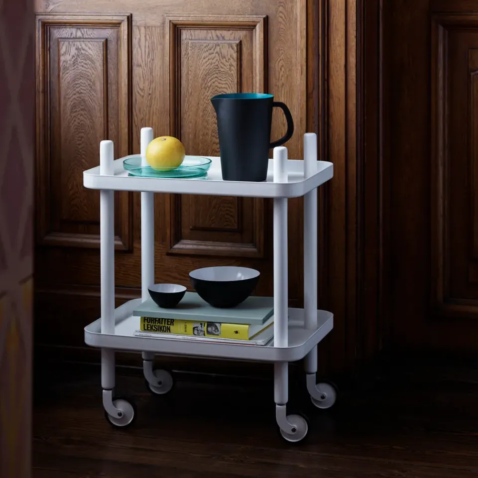 Normann Copenhagen Carritos Auxiliares<Mesa auxiliar Block, - Blanco