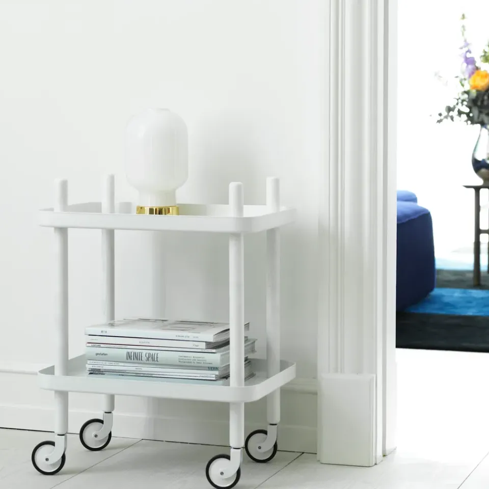 Normann Copenhagen Carritos Auxiliares<Mesa auxiliar Block, - Blanco